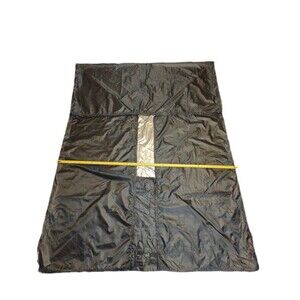 Patio Furniture Cover Rectangular Black Waterproof Buckle Drawstring Open Box